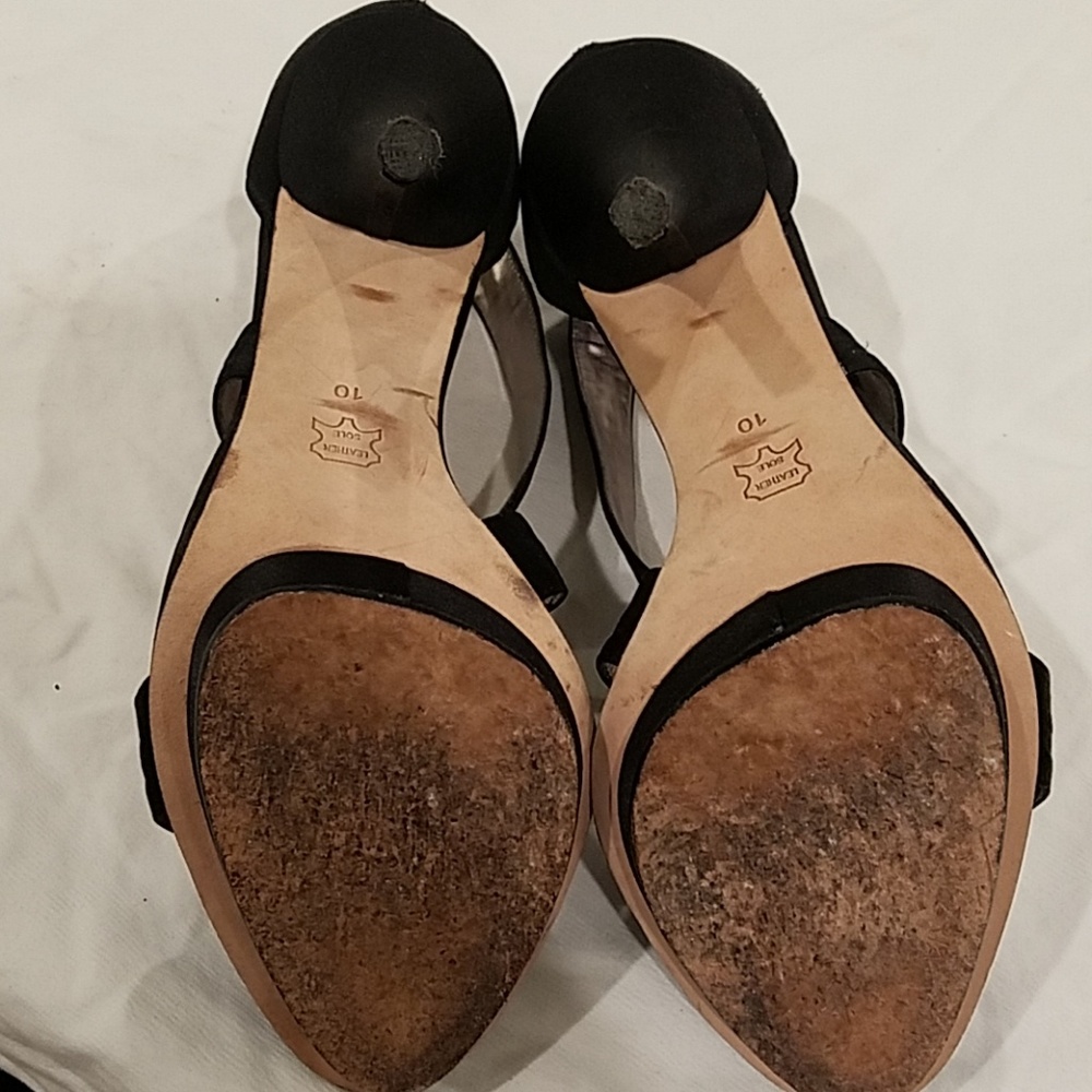 BCBGMaxAzria sexy satin heels size 10 - Picture 5 of 8